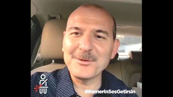 Soylu'dan 'Kemerin Ses Getirsin' kampanyasına destek