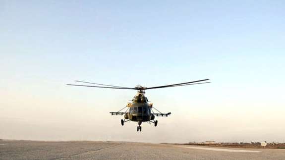 Azerbaycan Hava Kuvvetleri'nden helikopterlerle tatbikat