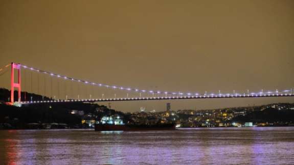 Rusya'dan yola çıkan ayçiçeği yağı yüklü gemi, İstanbul Boğazı’na vardı