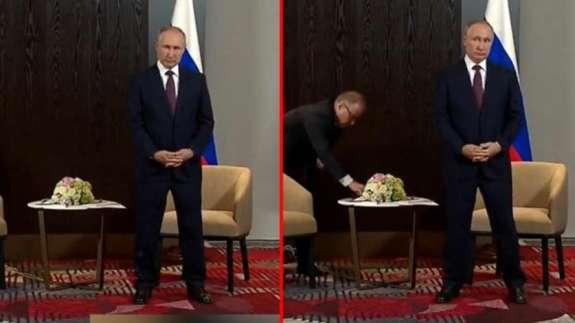 Putin, Şangay Zirvesi'nde Cumhurbaşkanı Erdoğan'ı 1 dakika boyunca ayakta bekledi