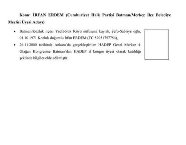 CHP Saadet ve İP'nin PKK ile bağlantılı adayları 79