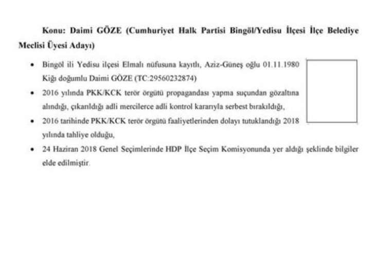 CHP Saadet ve İP'nin PKK ile bağlantılı adayları 82