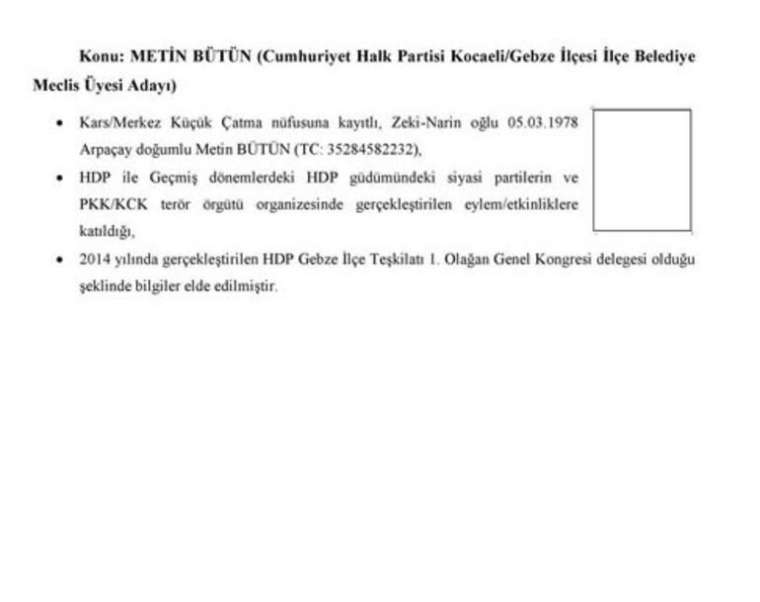 CHP Saadet ve İP'nin PKK ile bağlantılı adayları 91