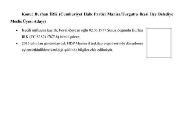 CHP Saadet ve İP'nin PKK ile bağlantılı adayları 101