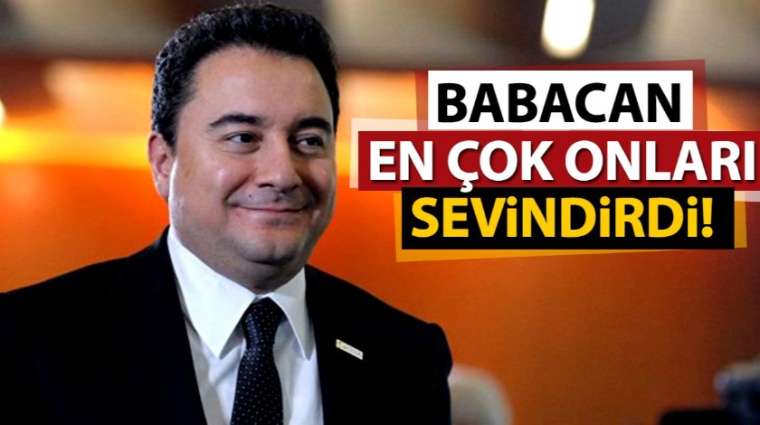 Babacan en çok onları sevindirdi!