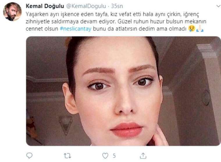 Ünlü isimler Neslican'ın acısını paylaştı 11