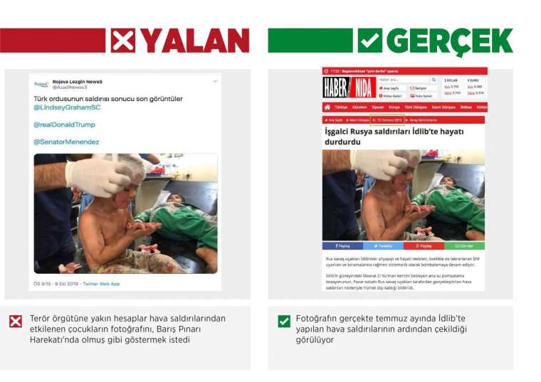 Harekatla ilgili  teröristlerin yalanlarına karşı işte gerçekler 9