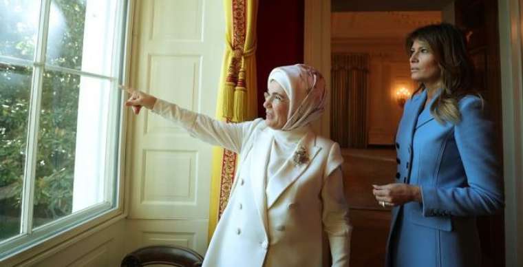 Emine Erdoğan, Melania Trump ile bir araya geldi 1