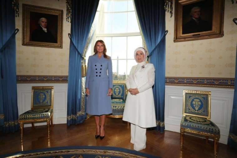 Emine Erdoğan, Melania Trump ile bir araya geldi 9