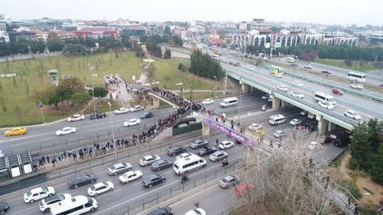 Yoğunluk havadan görüntülendi! Yer yine Altunizade metrobüs durağı 5