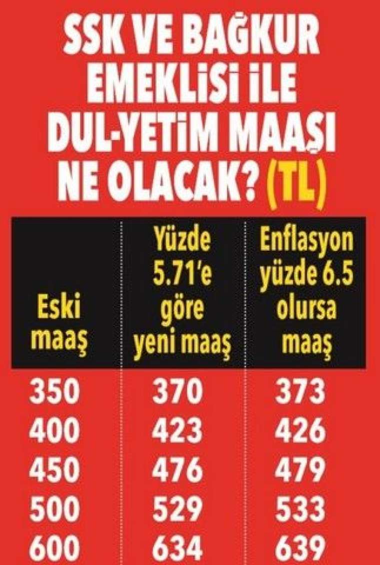 Emekli yeni yılda ne kadar maaş alacak? İşte muhtemel zam oranı 22