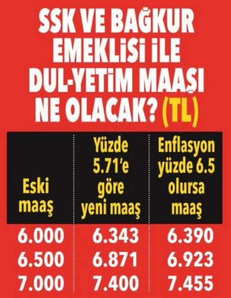 Emekli yeni yılda ne kadar maaş alacak? İşte muhtemel zam oranı 31