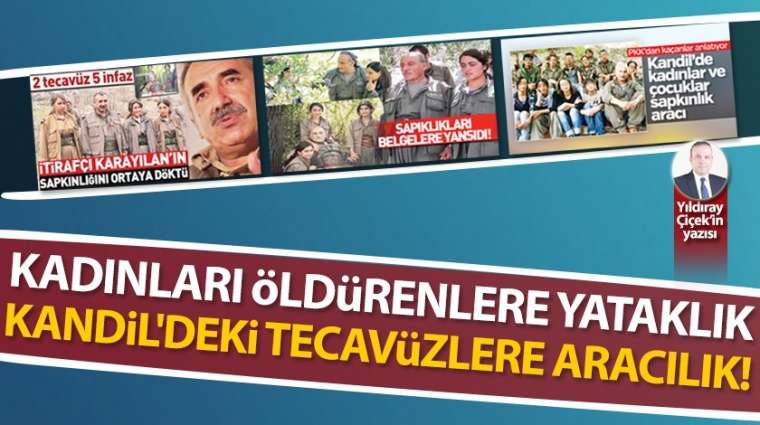 Kadınları öldürenlere yataklık, Kandil'deki tecavüzlere aracılık