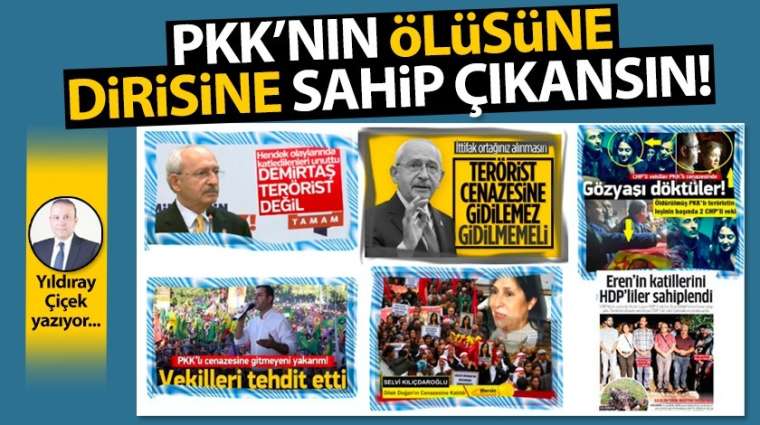 PKK'nın ölüsüne, dirisine sahip çıkansın!