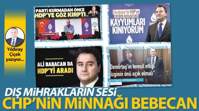 Dış mihrakların sesi, CHP'nin minnağı Bebecan