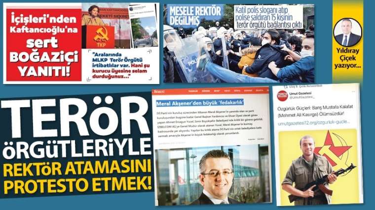 Terör örgütleriyle rektör atamasını protesto etmek!