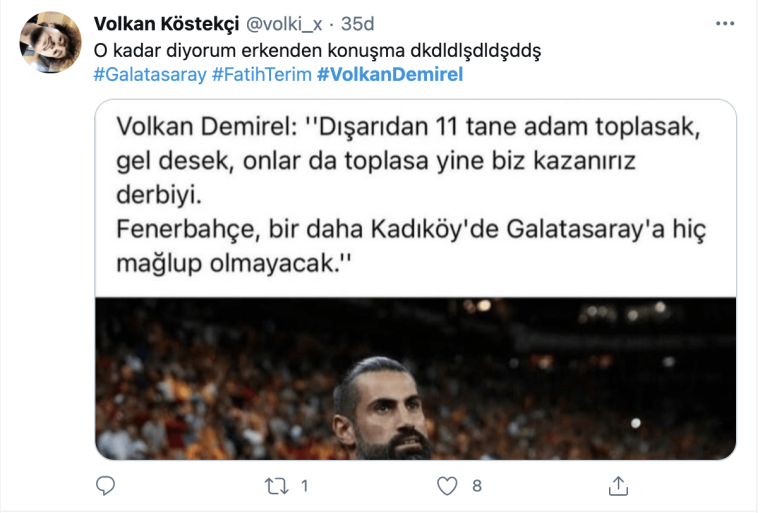 G.Saray taraftarı Volkan'ı ti'ye aldı 4