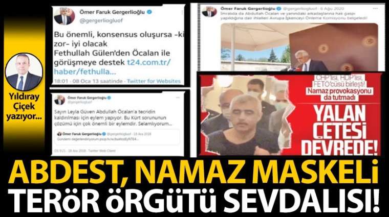 Abdest, namaz maskeli terör örgütü sevdalısı!