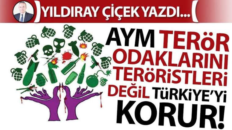 AYM terör odaklarını, teröristleri değil Türkiye'yi korur!