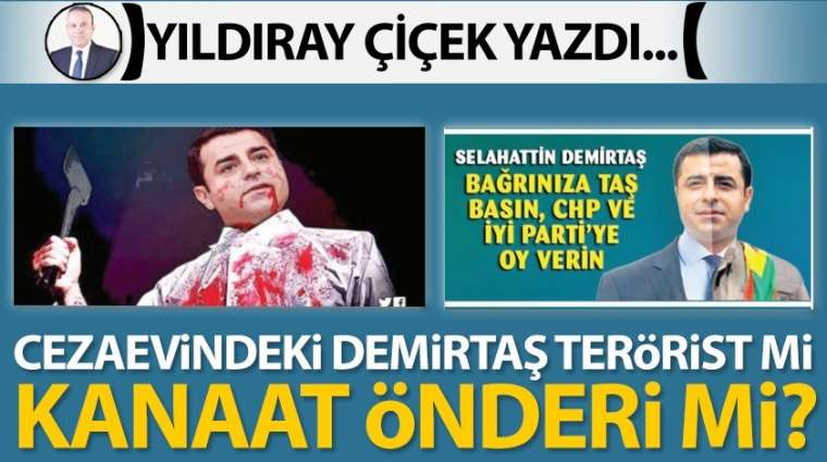 Cezaevindeki Demirtaş terörist mi, kanaat önderi mi?