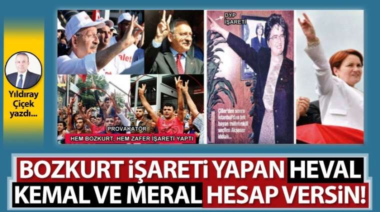 Bozkurt işareti yapan heval Kemal ve Meral hesap versin!