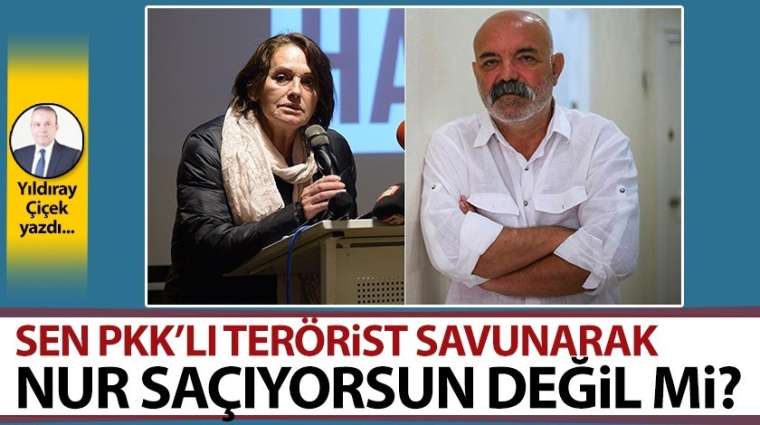 Sen PKK'lı terörist savunarak nur saçıyorsun değil mi?