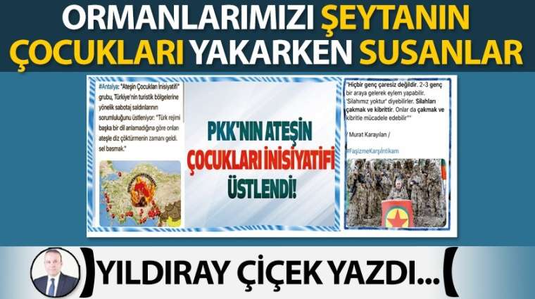 Ormanlarımızı şeytanın çocukları yakarken susanlar