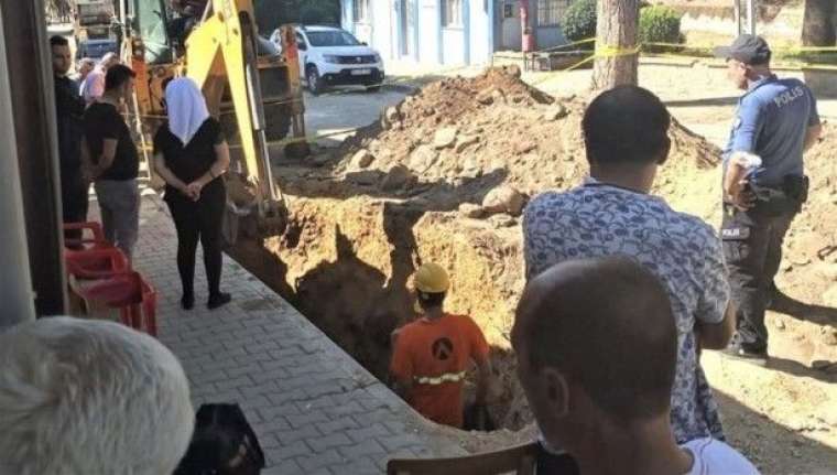 Altyapı çalışmasında dev küp çıktı 2