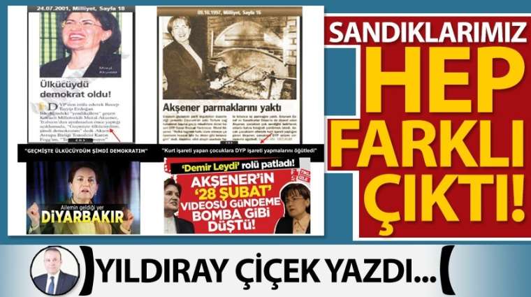 Sandıklarımız hep farklı çıktı