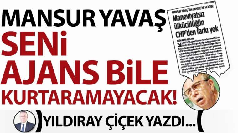 Mansur Yavaş seni ajans bile kurtaramayacak!