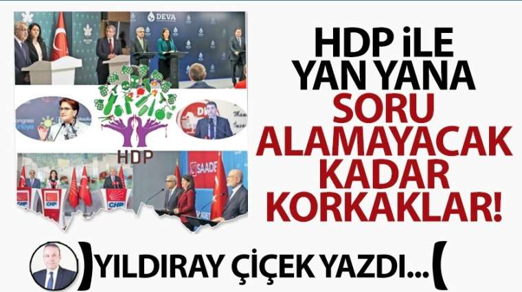 HDP ile yan yana soru alamayacak kadar korkaklar!