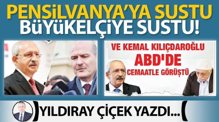 Pensilvanya'ya sustu, büyükelçiye sustu!