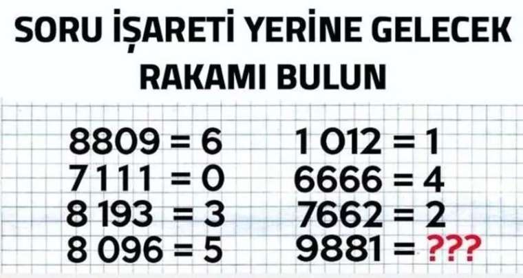 Çok az kişi çözebildi! Sosyal medyayı kasıp kavuran işte o zeka testi 10