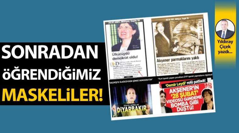 Sonradan öğrendiğimiz maskeliler!