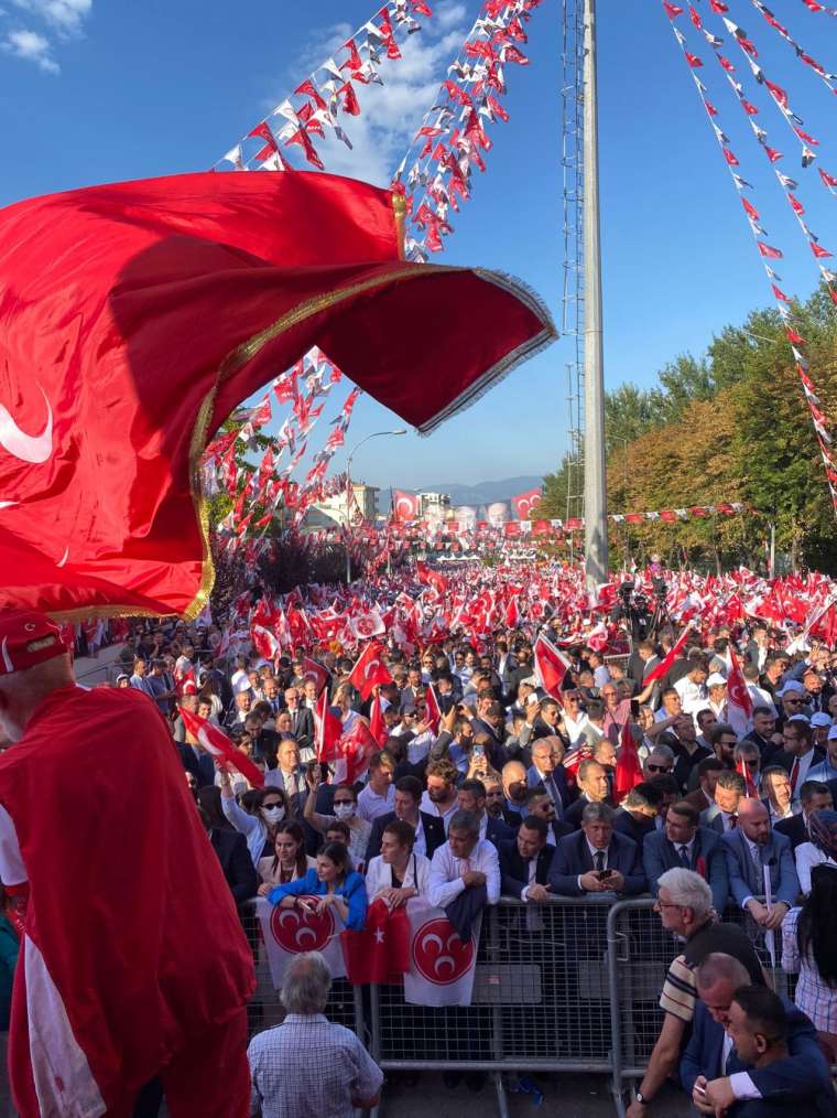 MHP Lideri Bahçeli, ikinci mitingini Bursa'da yapıyor 12