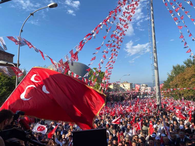 MHP Lideri Bahçeli, ikinci mitingini Bursa'da yapıyor 9