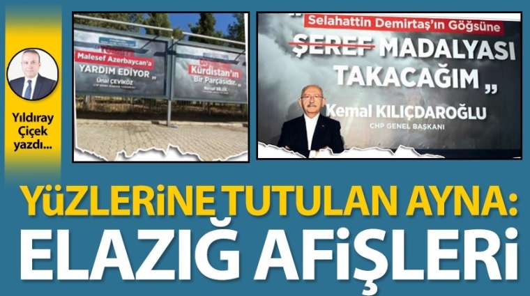 Yüzlerine tutulan ayna: Elazığ afişleri