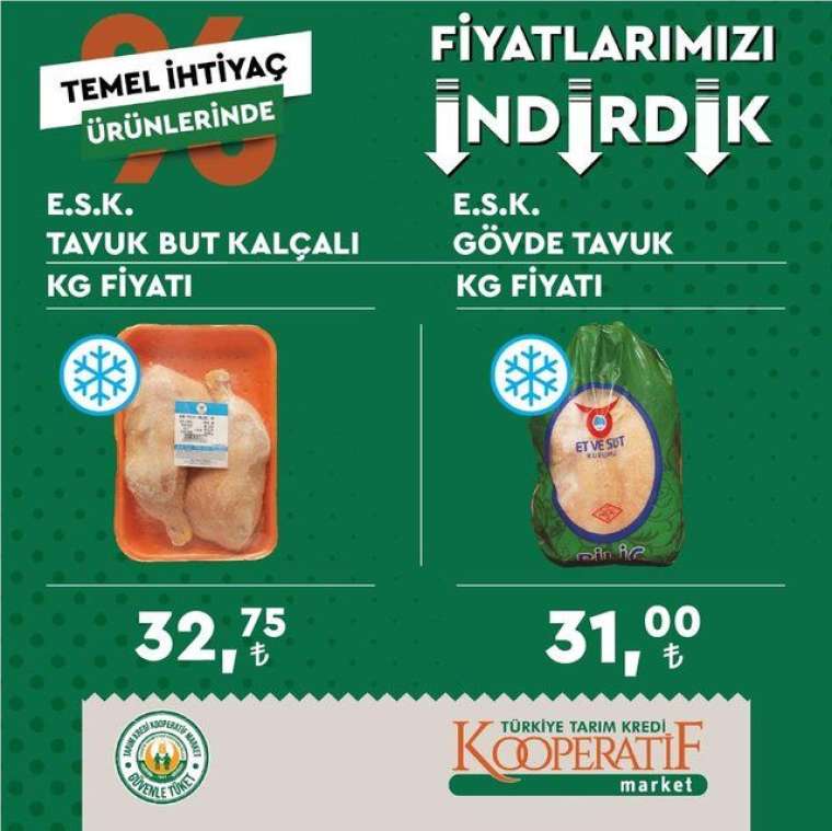 Tarım Kredi Kooperatif Marketlerinde Ekim fiyatları: Kırmızı ette yüzde 30-35 indirim! İşte liste... 35