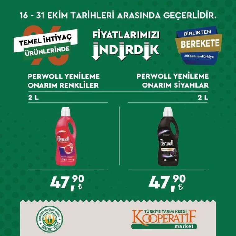 Tarım Kredi Kooperatif Market'te indirim rüzgarı esiyor! Son tarih 31 Ekim... 11