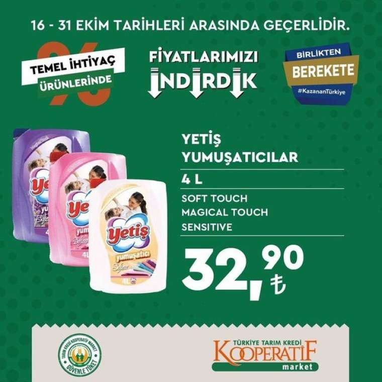 Tarım Kredi Kooperatif Market'te indirim rüzgarı esiyor! Son tarih 31 Ekim... 13