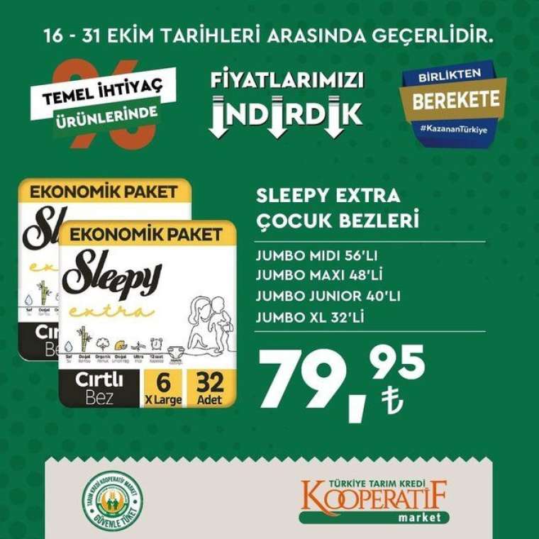 Tarım Kredi Kooperatif Market'te indirim rüzgarı esiyor! Son tarih 31 Ekim... 2