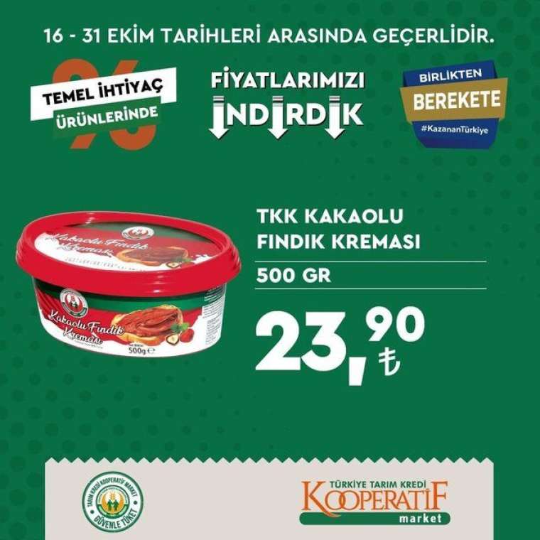 Tarım Kredi Kooperatif Market'te indirim rüzgarı esiyor! Son tarih 31 Ekim... 21