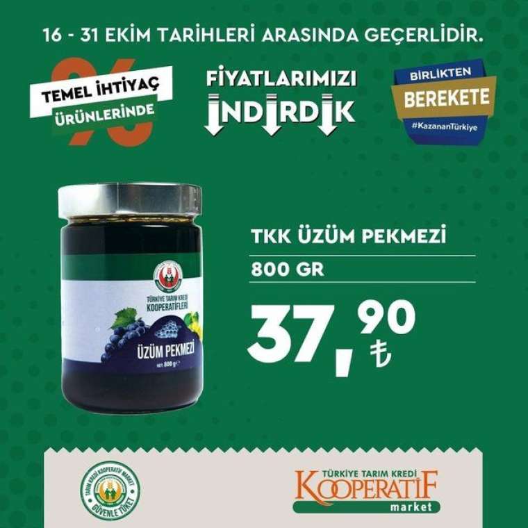 Tarım Kredi Kooperatif Market'te indirim rüzgarı esiyor! Son tarih 31 Ekim... 23