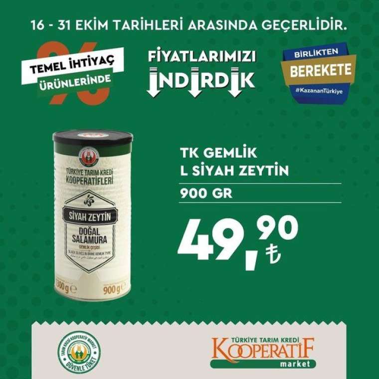 Tarım Kredi Kooperatif Market'te indirim rüzgarı esiyor! Son tarih 31 Ekim... 24