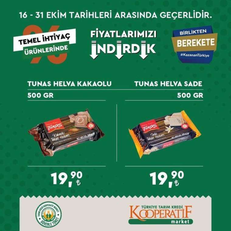 Tarım Kredi Kooperatif Market'te indirim rüzgarı esiyor! Son tarih 31 Ekim... 25