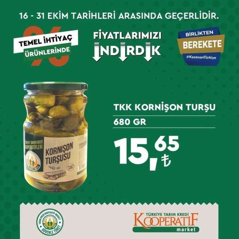 Tarım Kredi Kooperatif Market'te indirim rüzgarı esiyor! Son tarih 31 Ekim... 26