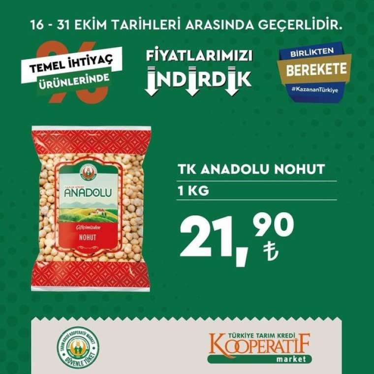 Tarım Kredi Kooperatif Market'te indirim rüzgarı esiyor! Son tarih 31 Ekim... 27