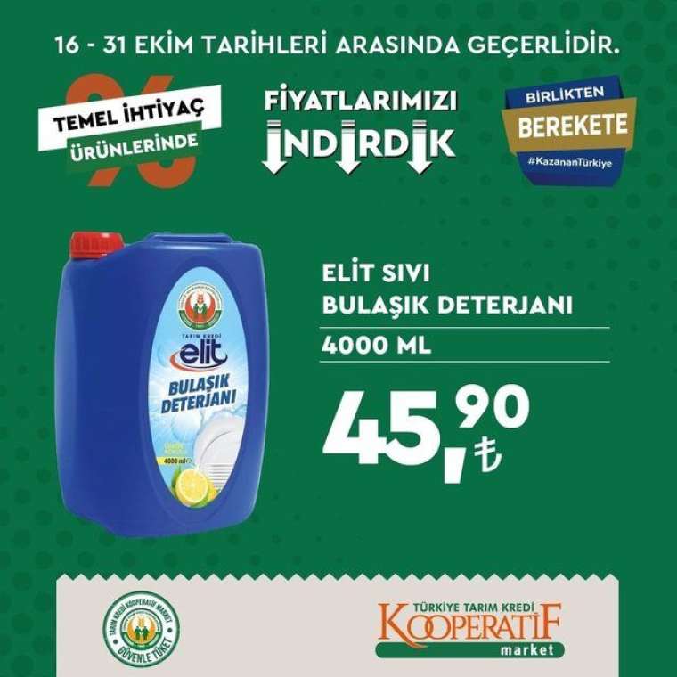 Tarım Kredi Kooperatif Market'te indirim rüzgarı esiyor! Son tarih 31 Ekim... 3