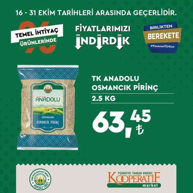 Tarım Kredi Kooperatif Market'te indirim rüzgarı esiyor! Son tarih 31 Ekim... 32