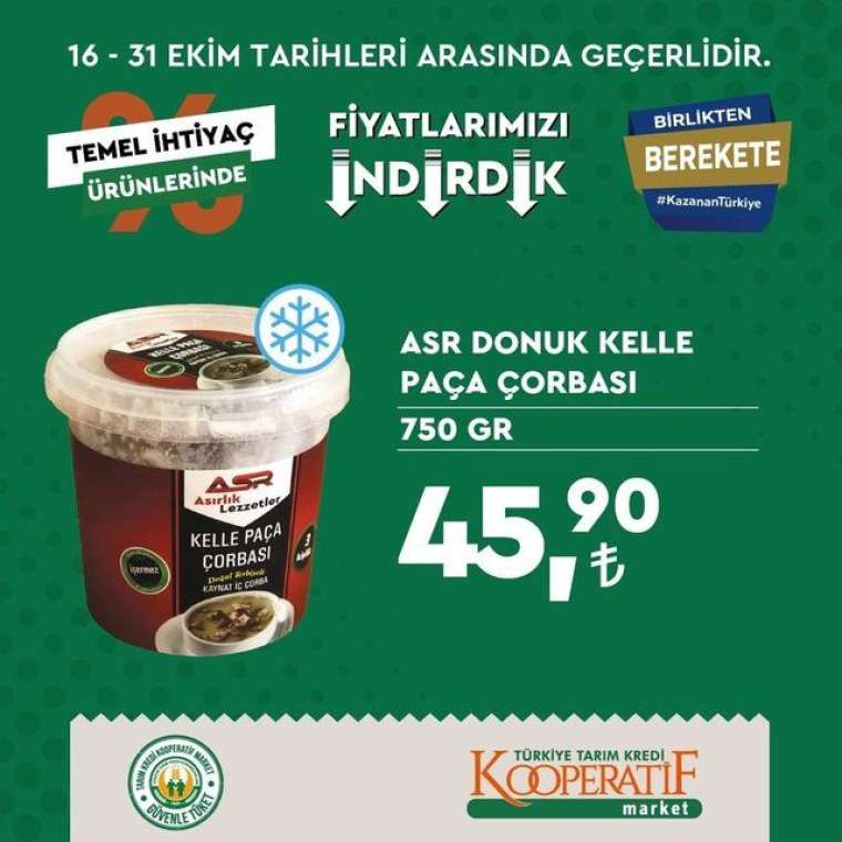 Tarım Kredi Kooperatif Market'te indirim rüzgarı esiyor! Son tarih 31 Ekim... 38